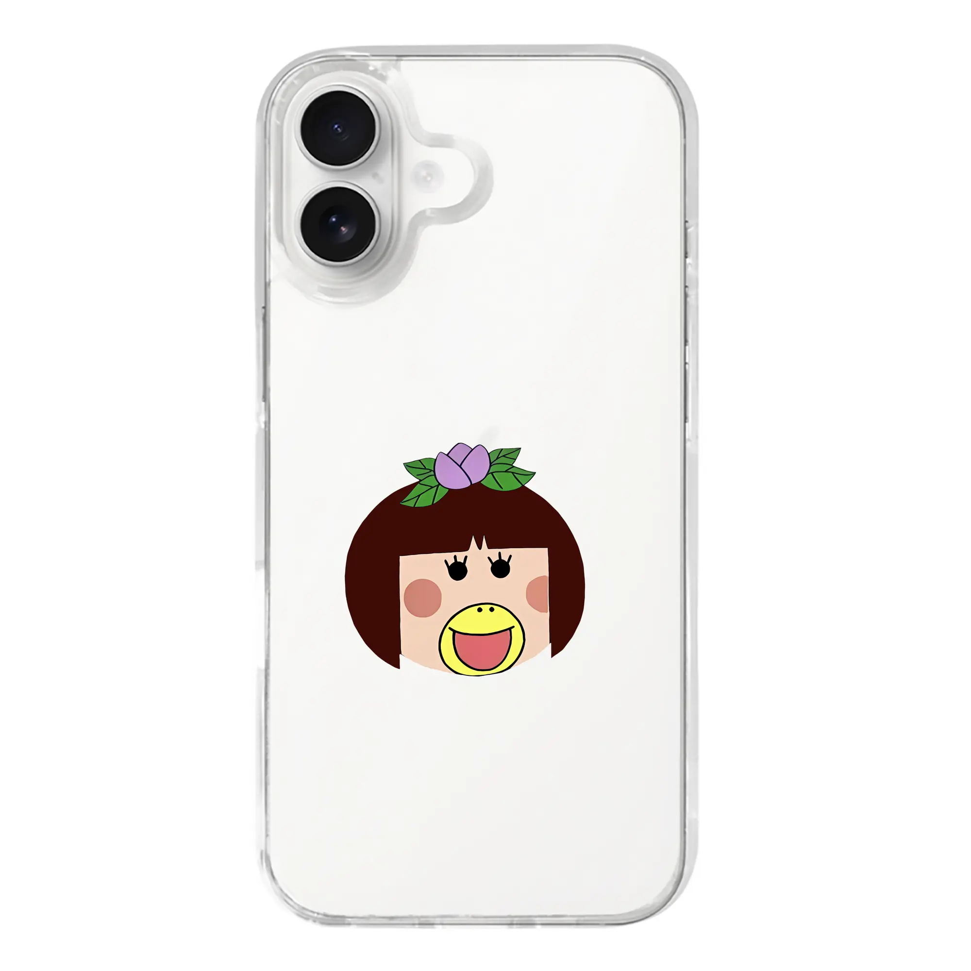 はなかっぱ グッズ,ももかっぱちゃん - iPhone 17シリーズ 透明スマホケース – 薄型・耐衝撃・精密フィット保護カバー